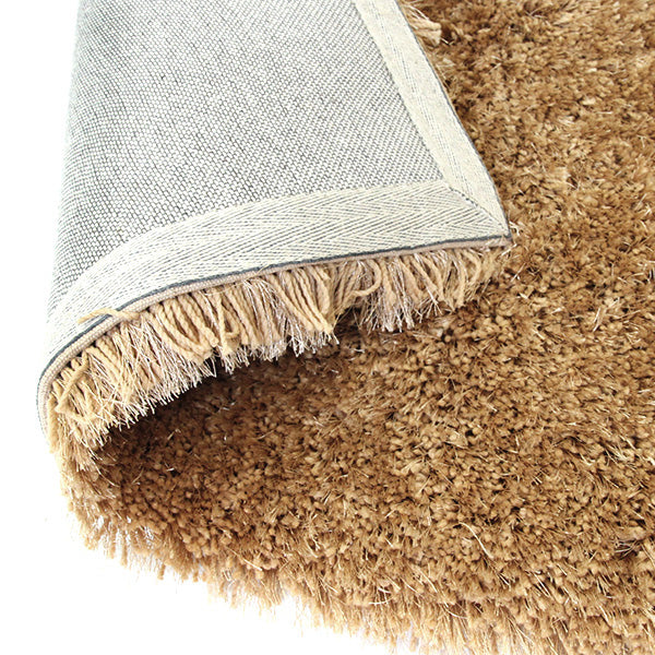 Pluto Biscuit Shag Rug in Size 150cm x 220cm-Rugs 4 Less