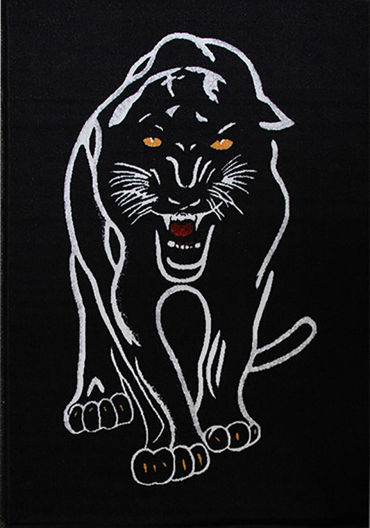 Animal Print Rug Panther in Size 110cm x 160cm-Rugs 4 Less