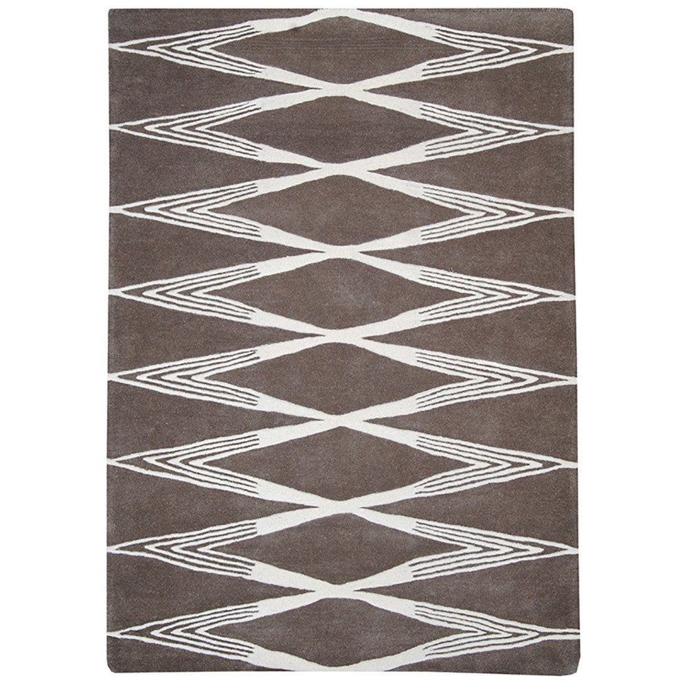 Province Large Wool Rug Diamond in Size 200cm x 300cm-Rugs 4 Less