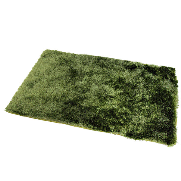 Satin Green Mat in Size 55cm x 85cm-Rugs 4 Less