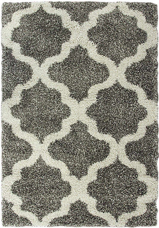 Style-9 Grey Extra Large Rug in Size 240cm x 330cm-Rugs 4 Less