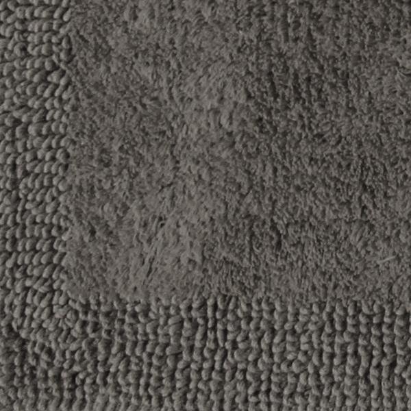 Border Cotton Bath Mat Charcoal in Size 50cm x 80cm-Rugs 4 Less