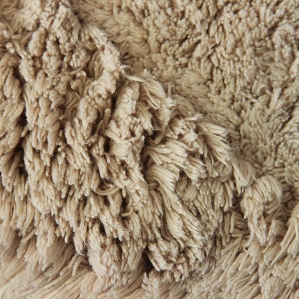 Cotton Round Bath Mat Mink in Size Round 70cm-Rugs 4 Less