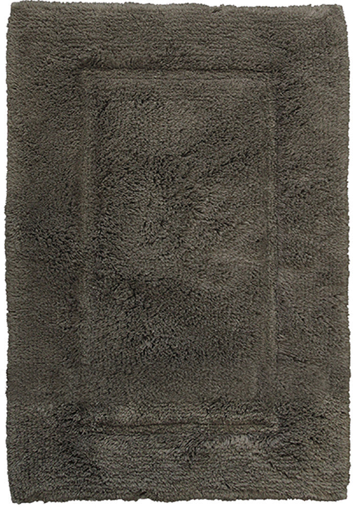 <img src="smiley.gif" alt="Smiley face" height="42" width="42"><img>Luxury Border Cotton Bath Mat Charcoal in Size 50cm x 80cm-Rugs 4 Less