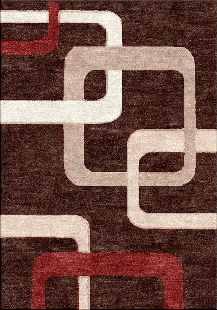 Motion 9020 Brown Extra Large Rug in Size 240cm x 330cm-Rugs 4 Less
